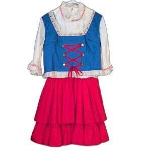 Homemade Clogging Dance Oktoberfest Outfit Costume Dress with Bloomers Women's